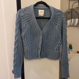 Abercrombie Cotton-Blend Cropped Cardigan